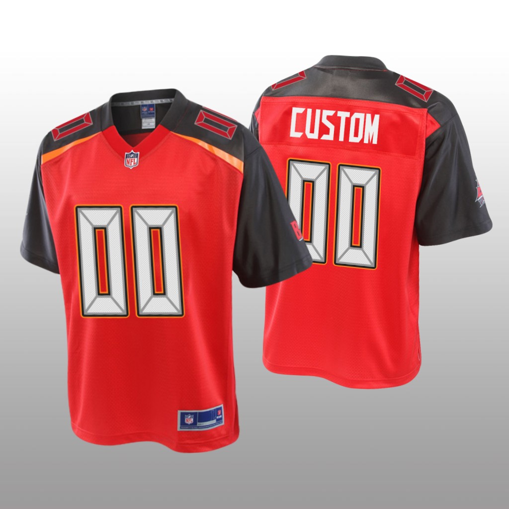 Tampa Bay Buccaneers #00 Red Custom Pro Line Jersey - Youth