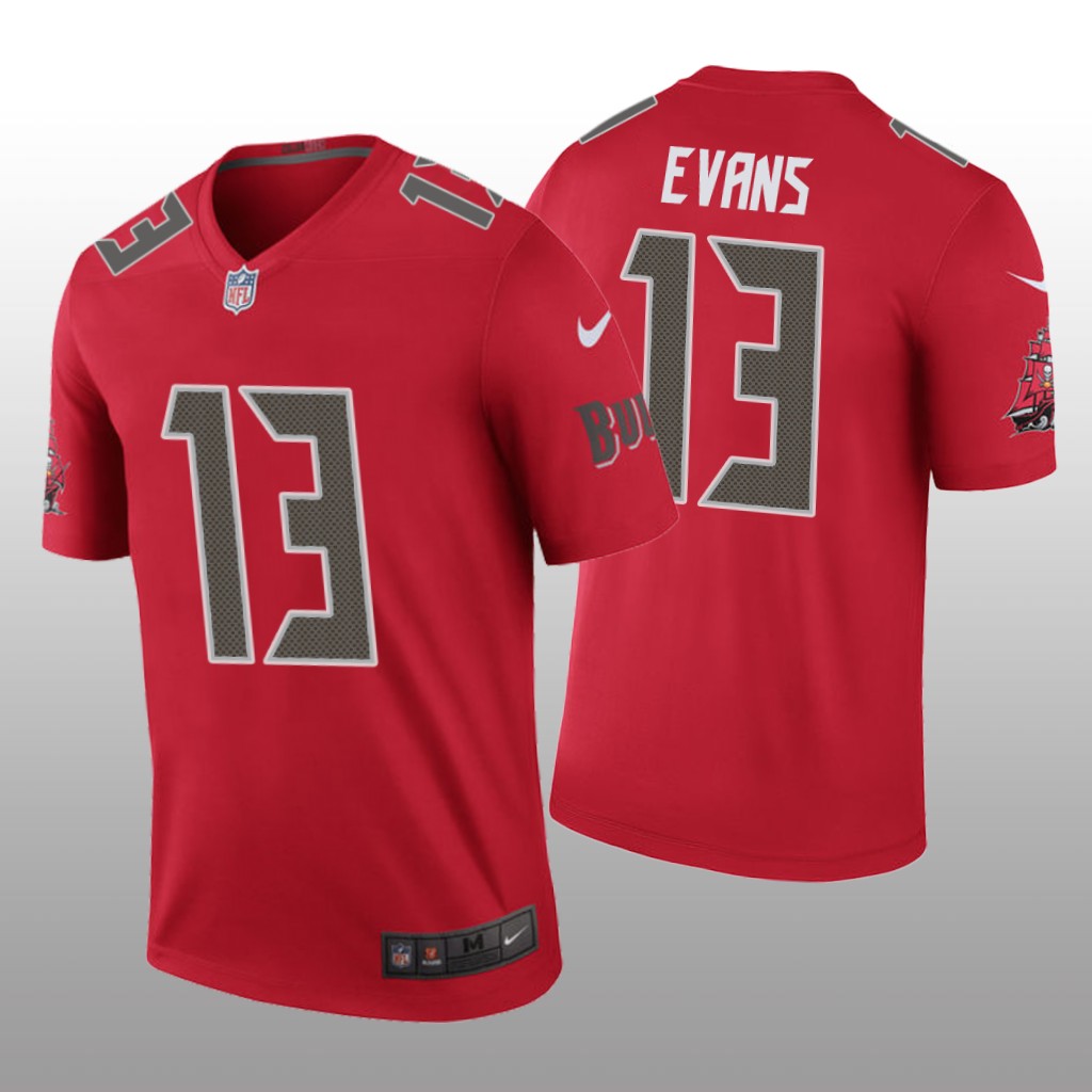 Tampa Bay Buccaneers #13 Mike Evans Red legend color rush Jersey - Men