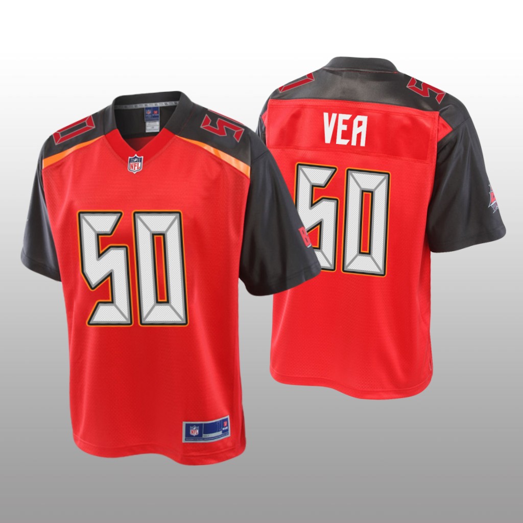 Tampa Bay Buccaneers #50 Red Vita Vea Pro Line Jersey - Youth
