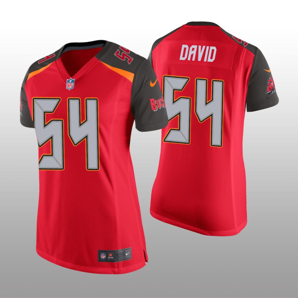 Tampa Bay Buccaneers #54 Red Lavonte David Game Jersey - Women