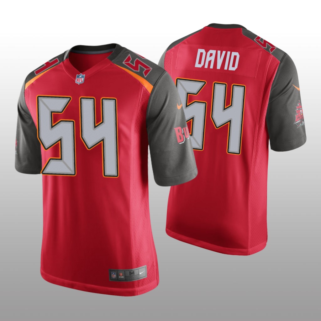 Tampa Bay Buccaneers #54 Red Men's Lavonte David Game Jersey