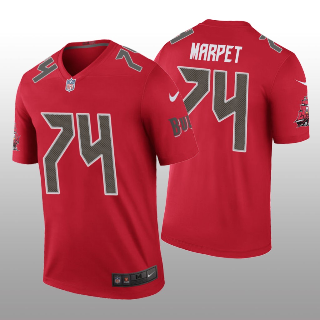 Tampa Bay Buccaneers #74 Ali Marpet Red legend color rush Jersey - Men