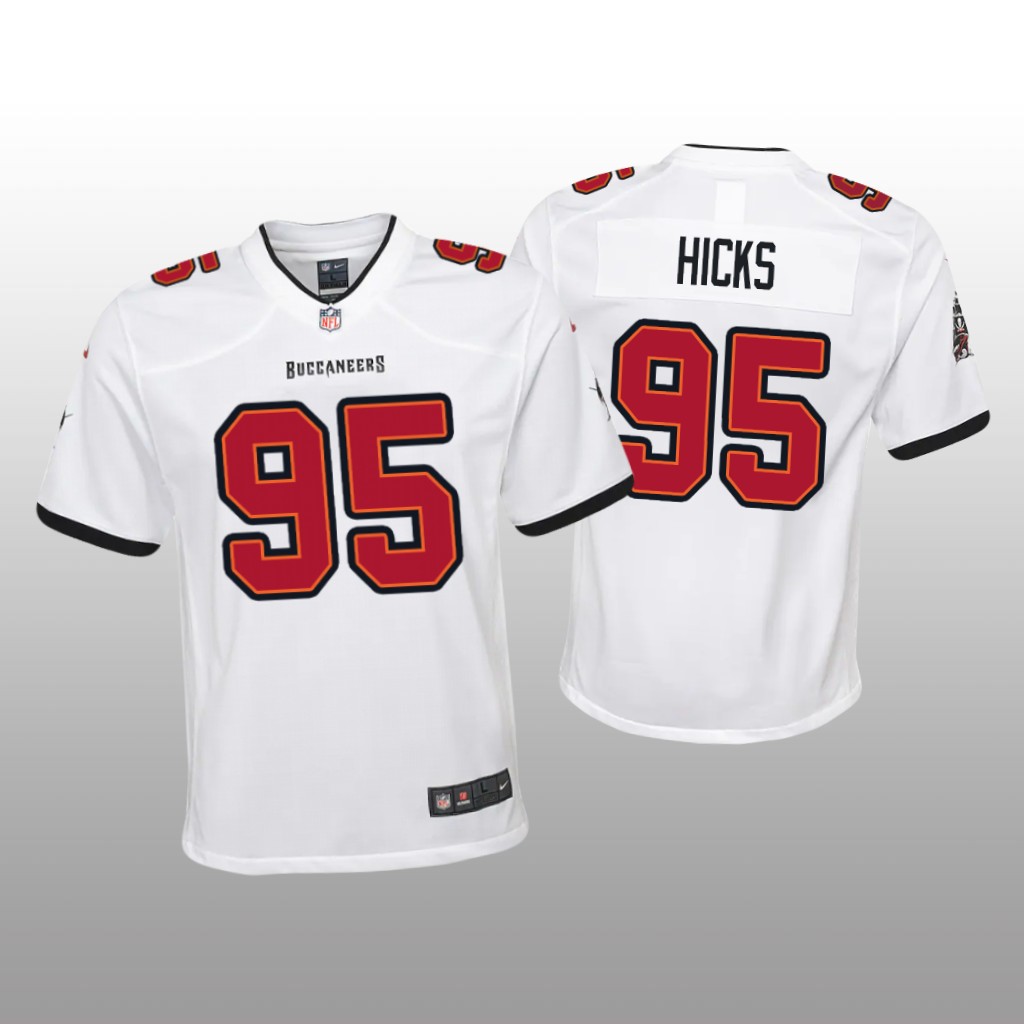 Tampa Bay Buccaneers Akiem Hicks White Jersey Game - Youth