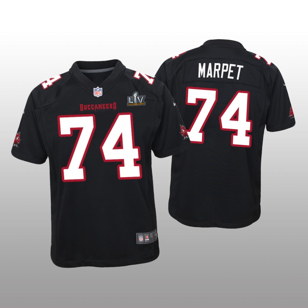 Tampa Bay Buccaneers Ali Marpet Black Game Fashion Jersey Super Bowl LV - Youth