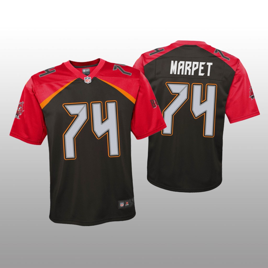 Tampa Bay Buccaneers Ali Marpet Pewter Jersey Inverted Game - Youth