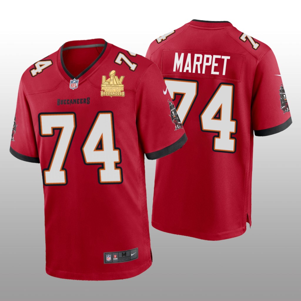 Tampa Bay Buccaneers Ali Marpet Red Game Jersey Super Bowl LV Champions - Men's