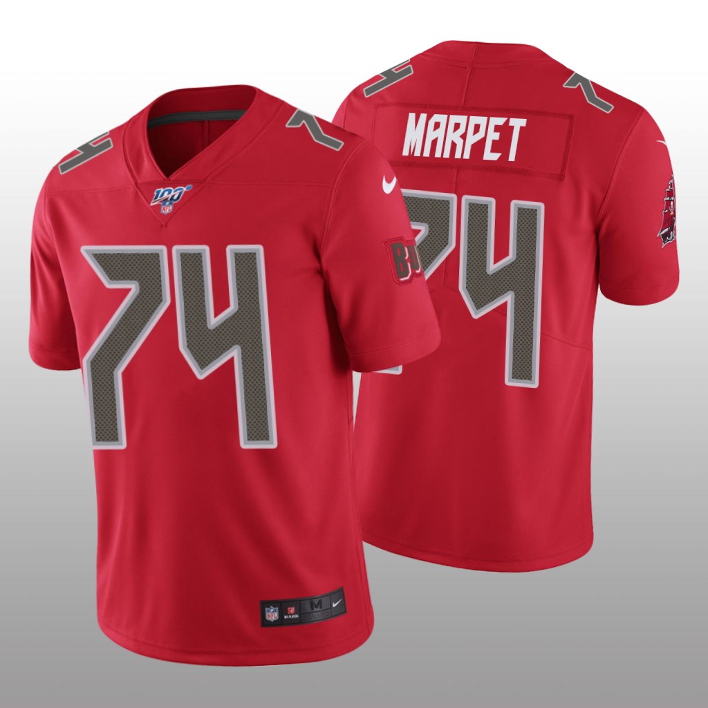 Tampa Bay Buccaneers Ali Marpet Red Vapor Limited Jersey 100th Season - Men's