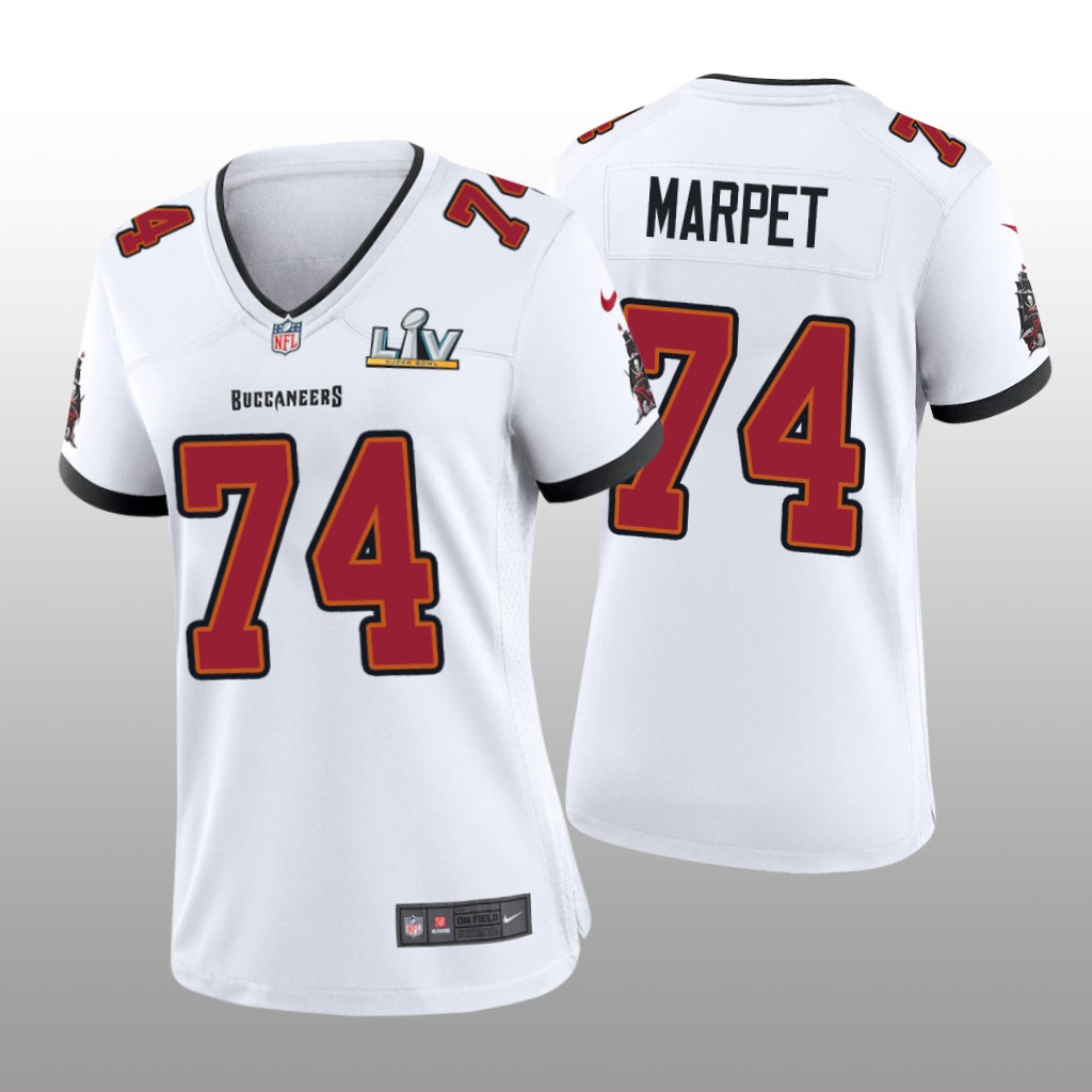 Tampa Bay Buccaneers Ali Marpet White Game Jersey Super Bowl LV - Women's