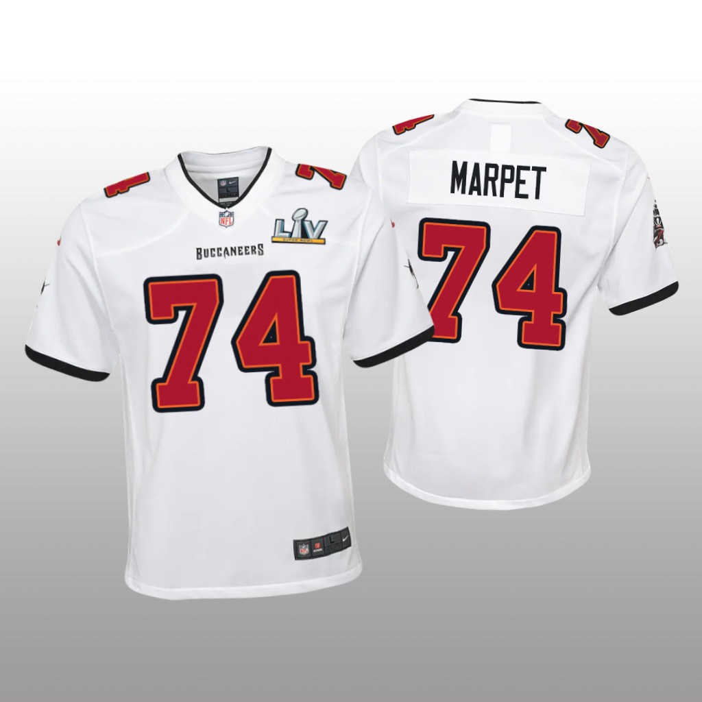Tampa Bay Buccaneers Ali Marpet White Game Jersey Super Bowl LV - Youth