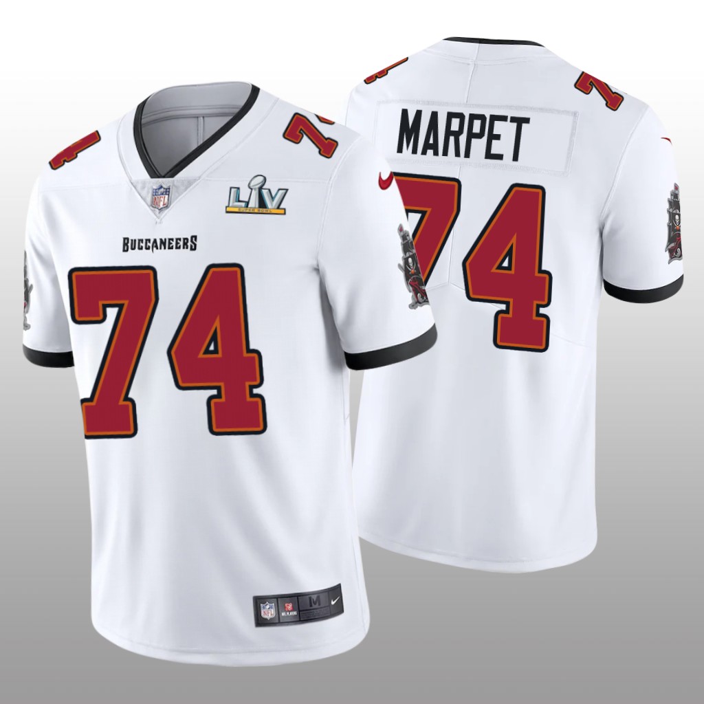 Tampa Bay Buccaneers Ali Marpet White Vapor Limited Jersey Super Bowl LV - Men's