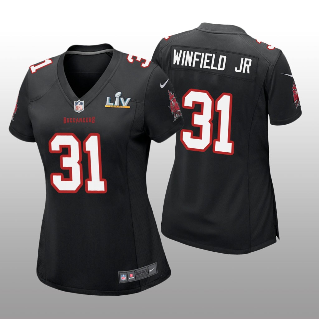 Tampa Bay Buccaneers Antoine Winfield Jr. Black Game Fashion Jersey Super Bowl LV - Women's