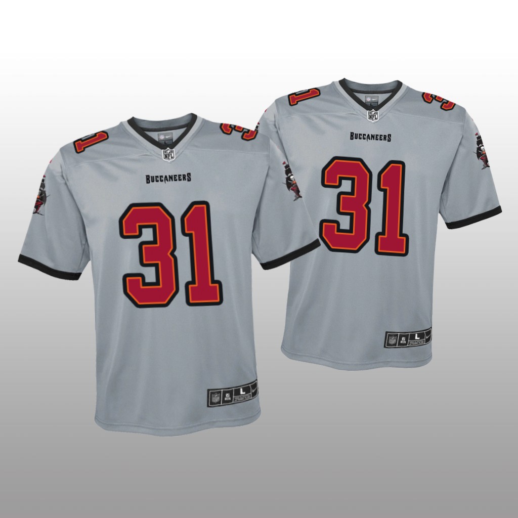 Tampa Bay Buccaneers Antoine Winfield Jr. Gray Jersey Inverted Game - Youth