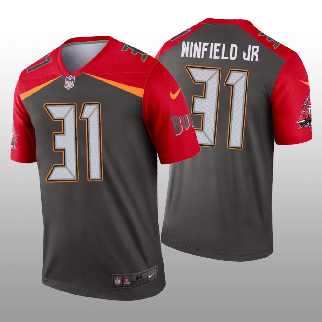 Tampa Bay Buccaneers Antoine Winfield Jr. Pewter Jersey Inverted Legend - Men's