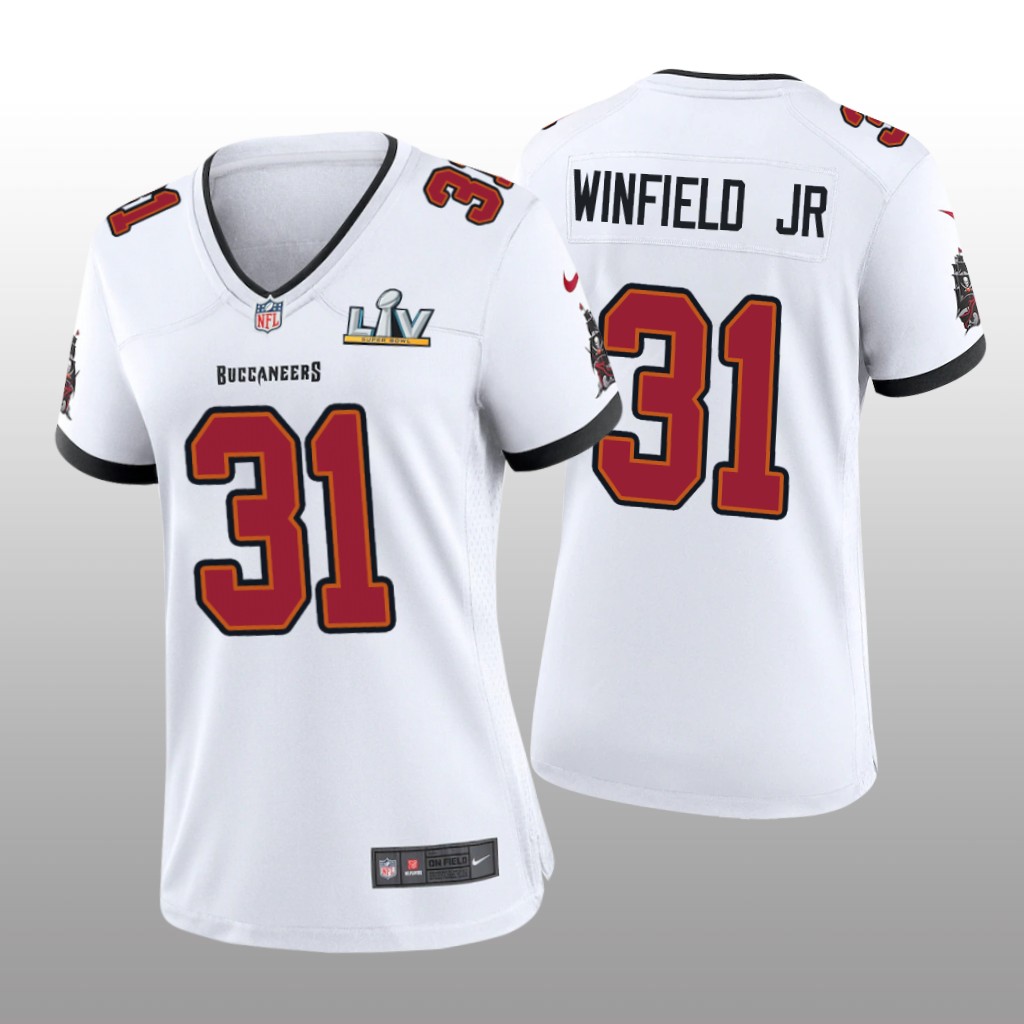 Tampa Bay Buccaneers Antoine Winfield Jr. White Game Jersey Super Bowl LV - Women's