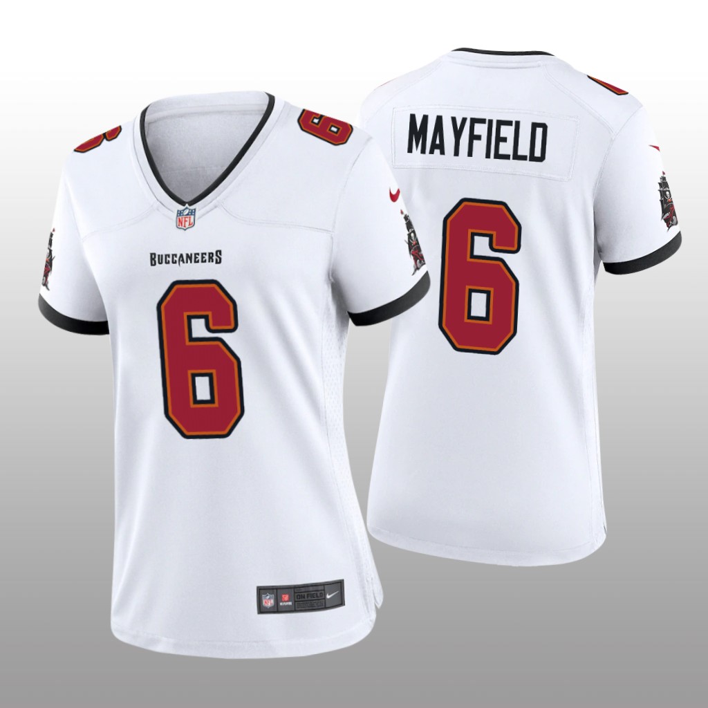 Tampa Bay Buccaneers Baker Mayfield White Jersey Game - Women's