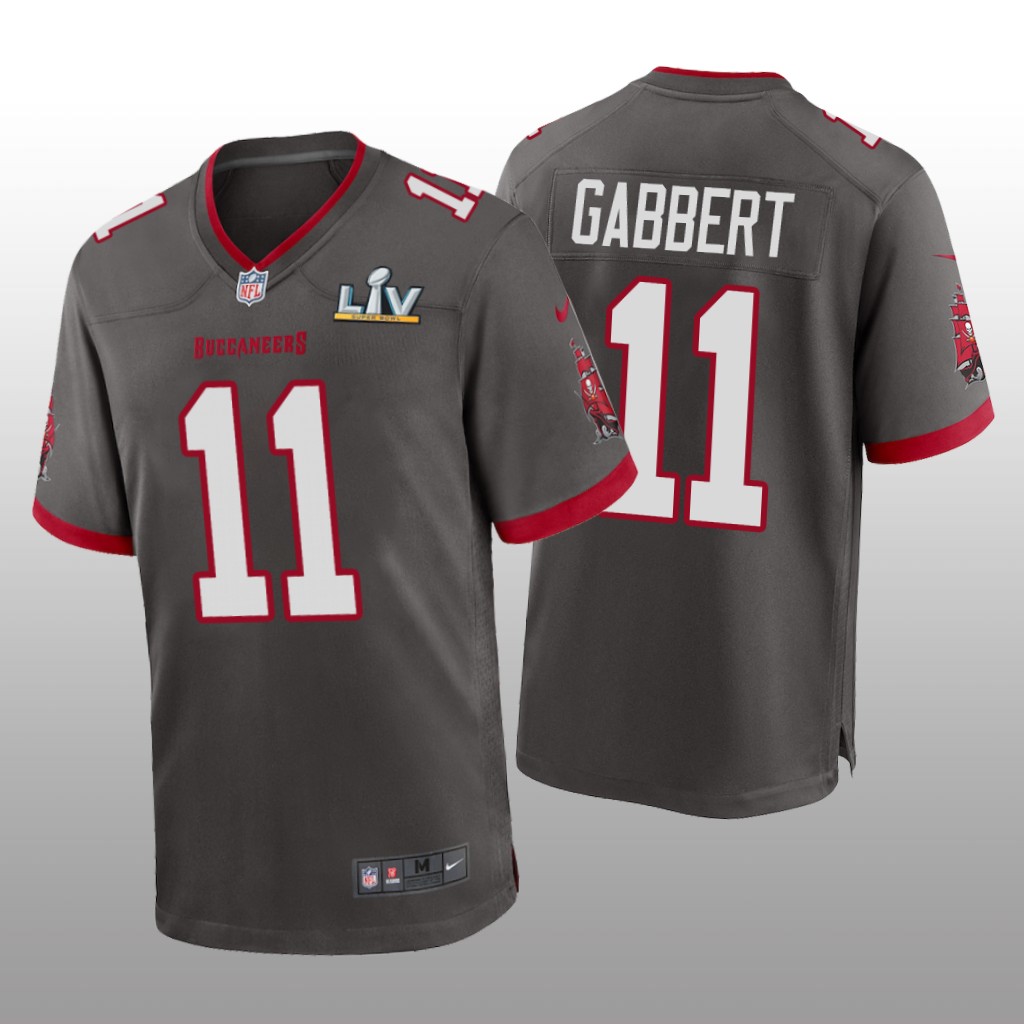 Tampa Bay Buccaneers Blaine Gabbert Pewter Game Jersey Super Bowl LV - Men's