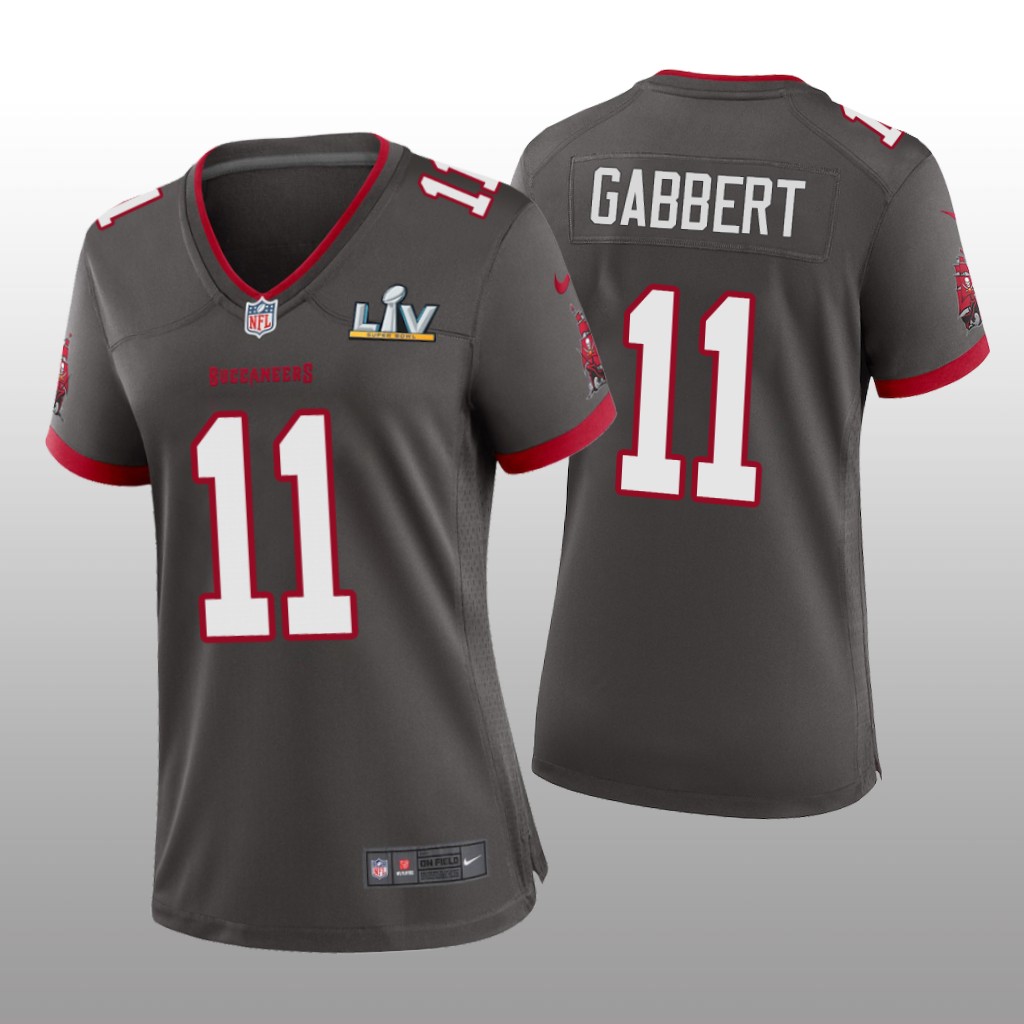 Tampa Bay Buccaneers Blaine Gabbert Pewter Game Jersey Super Bowl LV - Women's