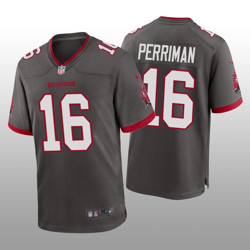 Tampa Bay Buccaneers Breshad Perriman Pewter Jersey Alternate Game - Men's