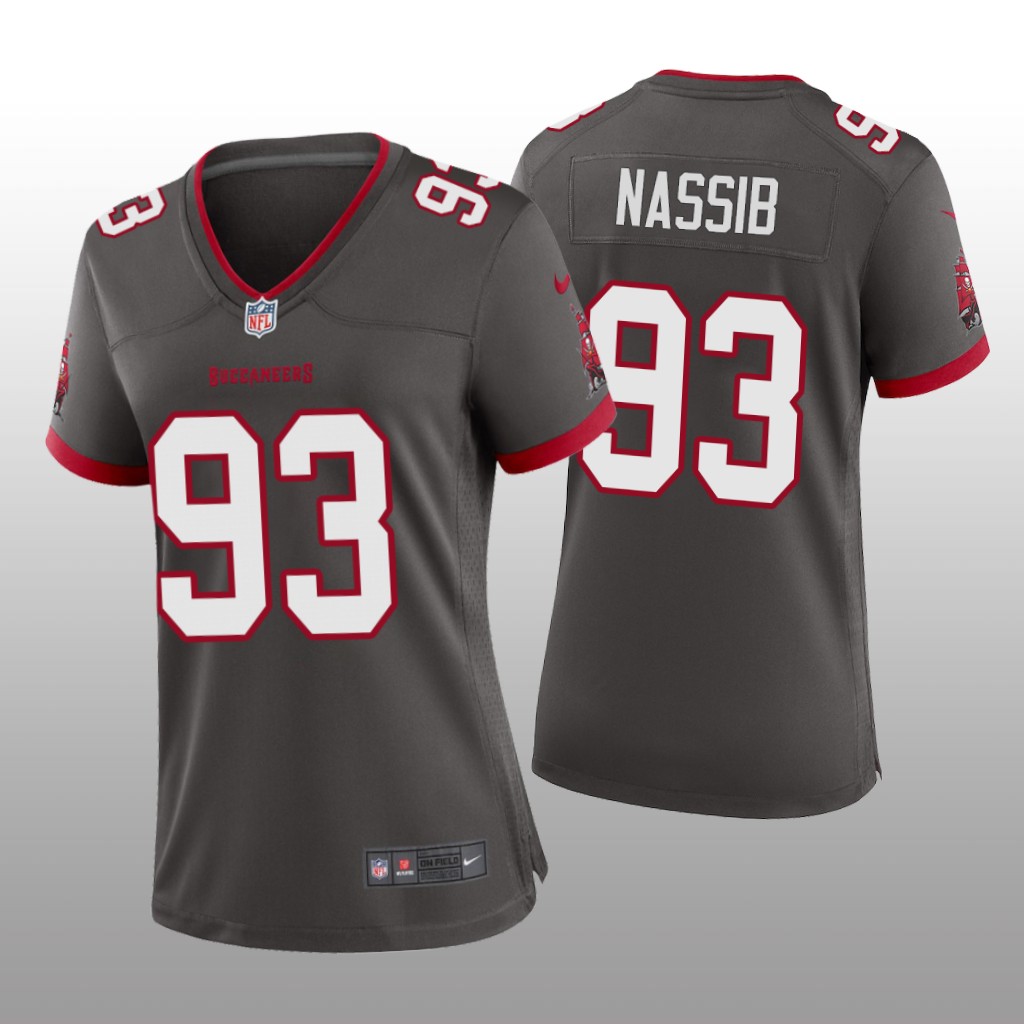 Tampa Bay Buccaneers Carl Nassib Pewter Jersey Alternate Game - Women's