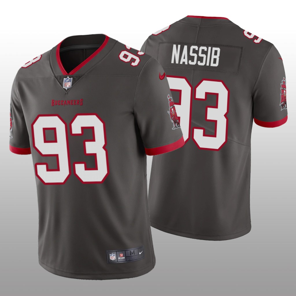 Tampa Bay Buccaneers Carl Nassib Pewter Jersey Vapor Limited - Men's