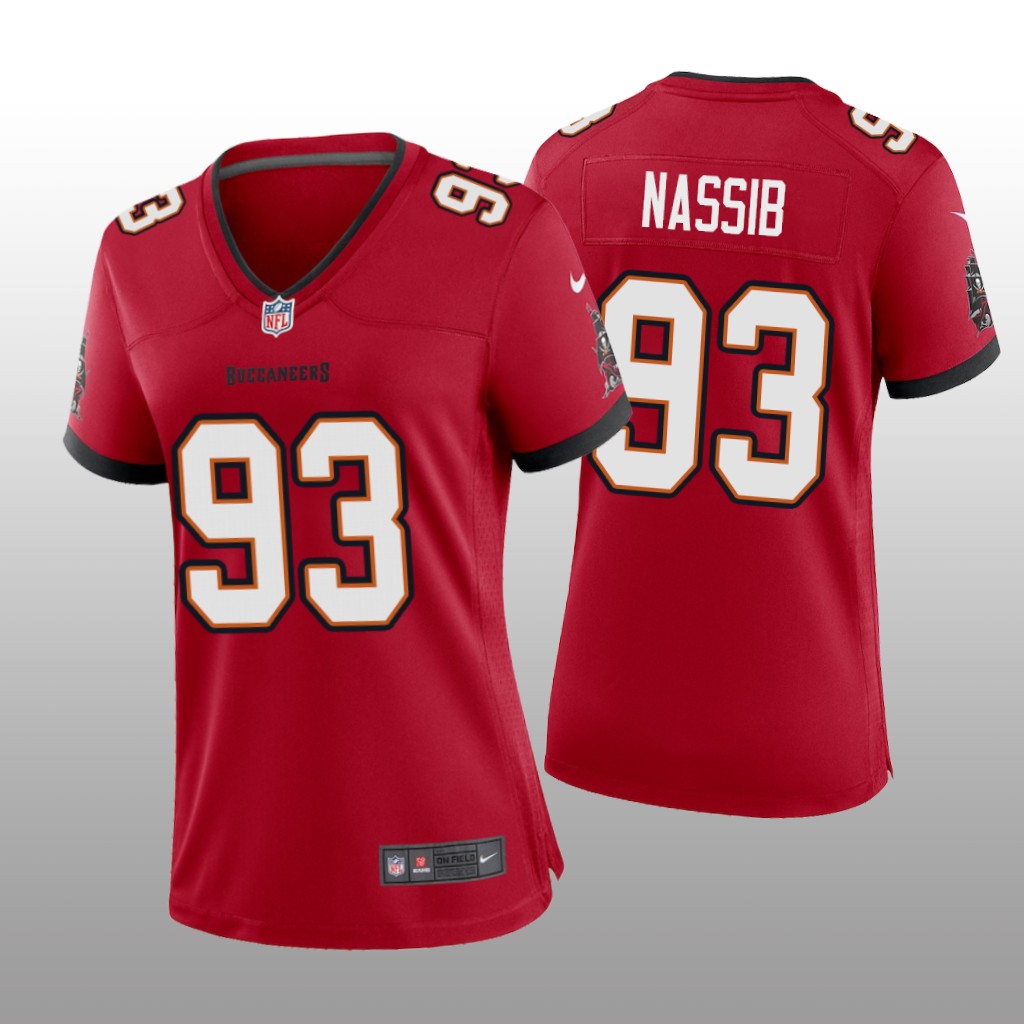Tampa Bay Buccaneers Carl Nassib Red Jersey Game - Women's