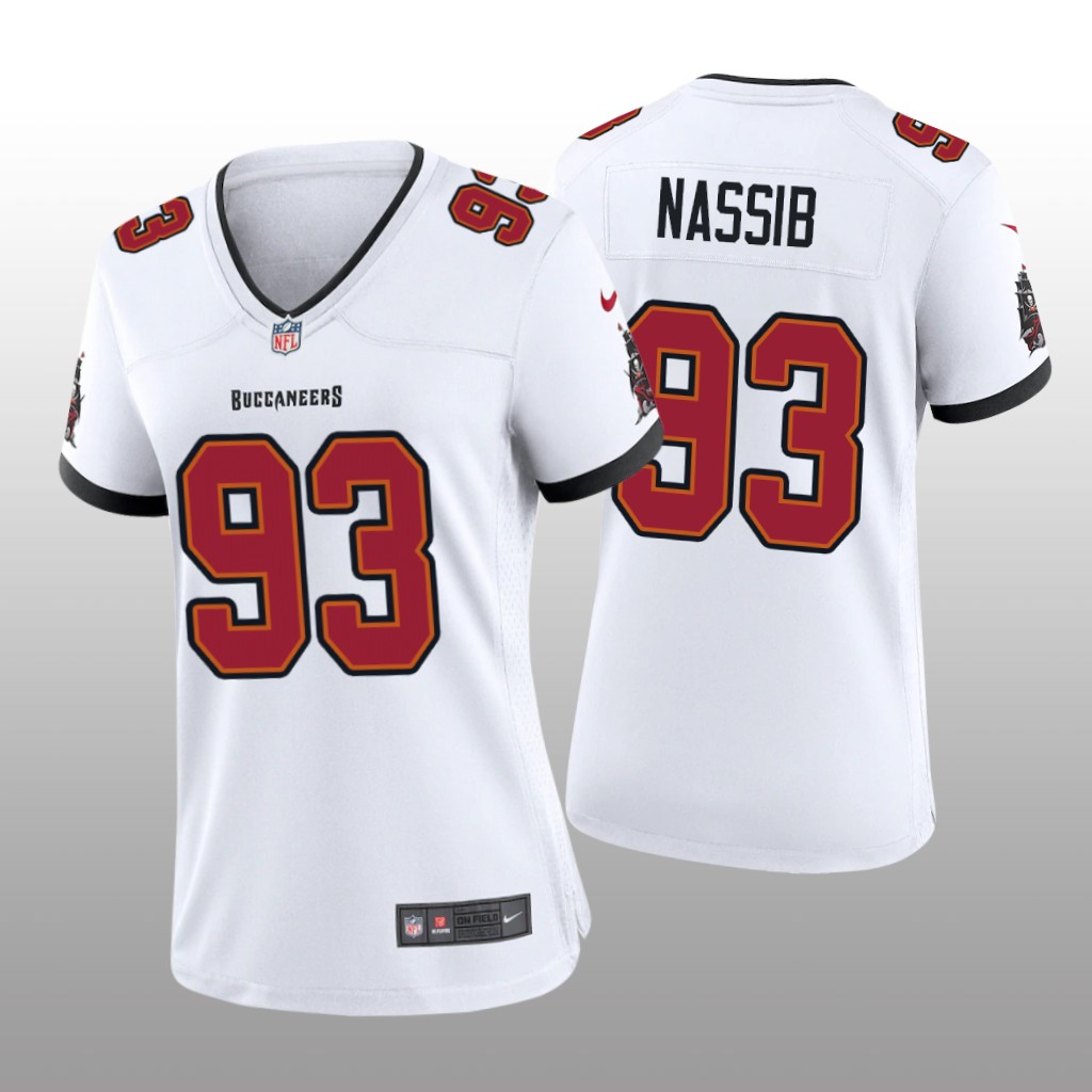 Tampa Bay Buccaneers Carl Nassib White Jersey Game - Women's