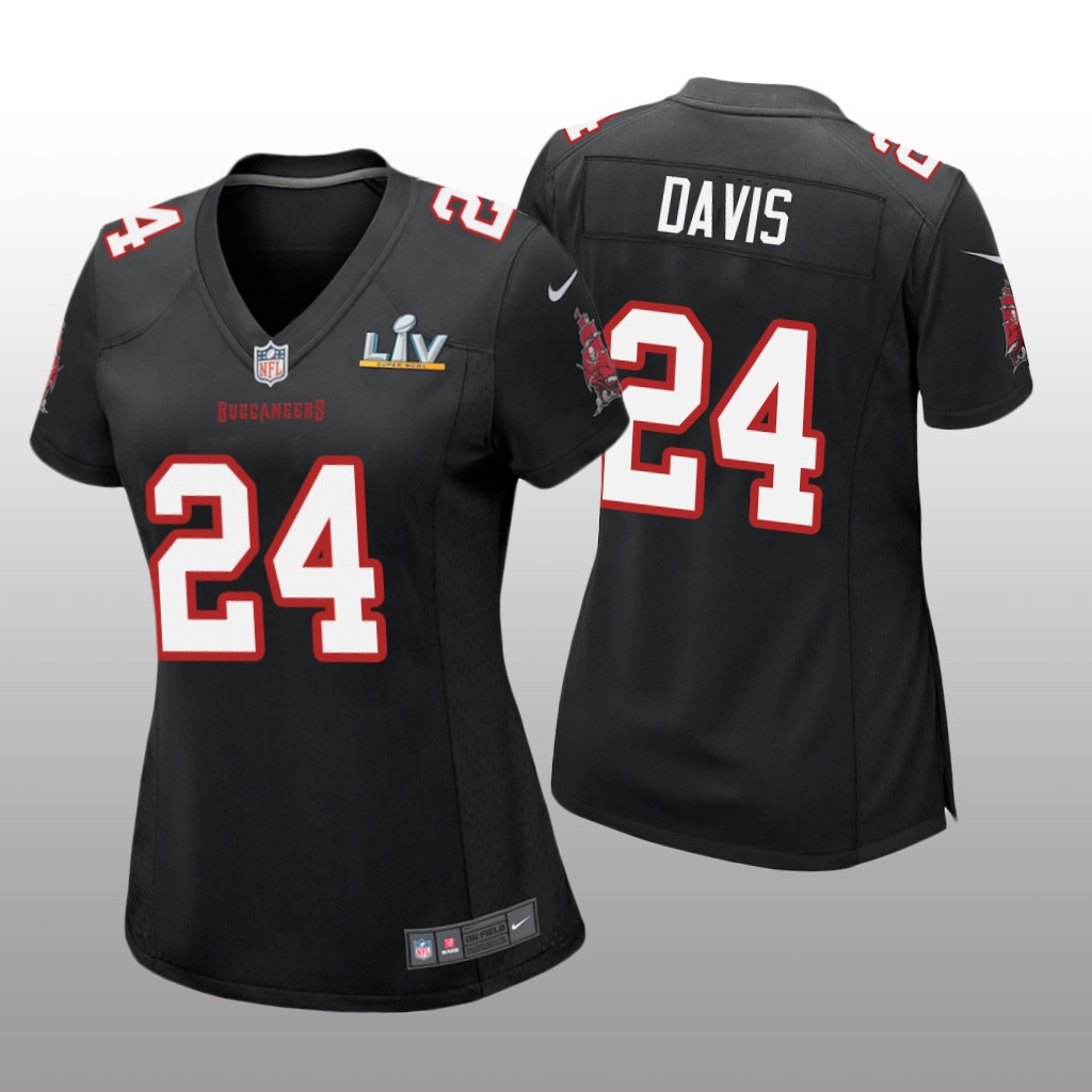 Tampa Bay Buccaneers Carlton Davis Black Game Fashion Jersey Super Bowl LV - Women's
