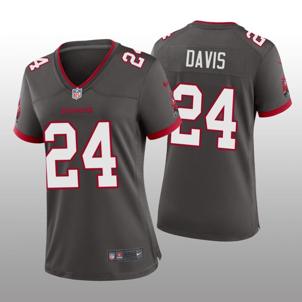 Tampa Bay Buccaneers Carlton Davis Pewter Jersey Game - Women's