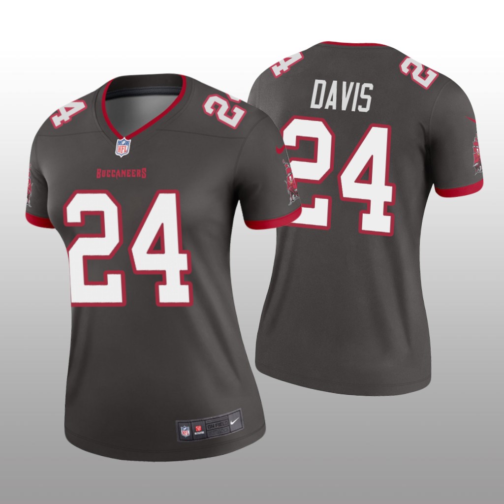 Tampa Bay Buccaneers Carlton Davis Pewter Jersey Legend - Women's