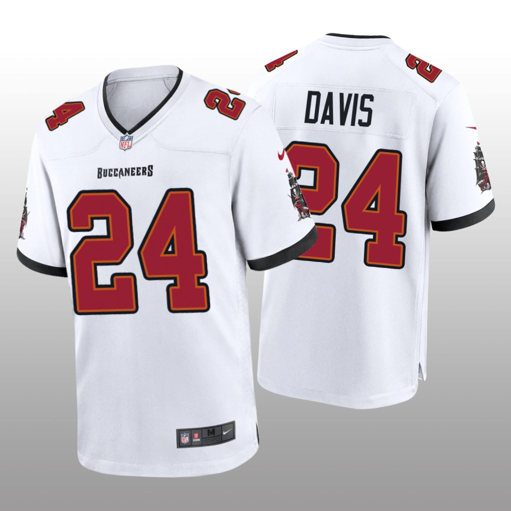 Tampa Bay Buccaneers Carlton Davis White Jersey Game - Men's