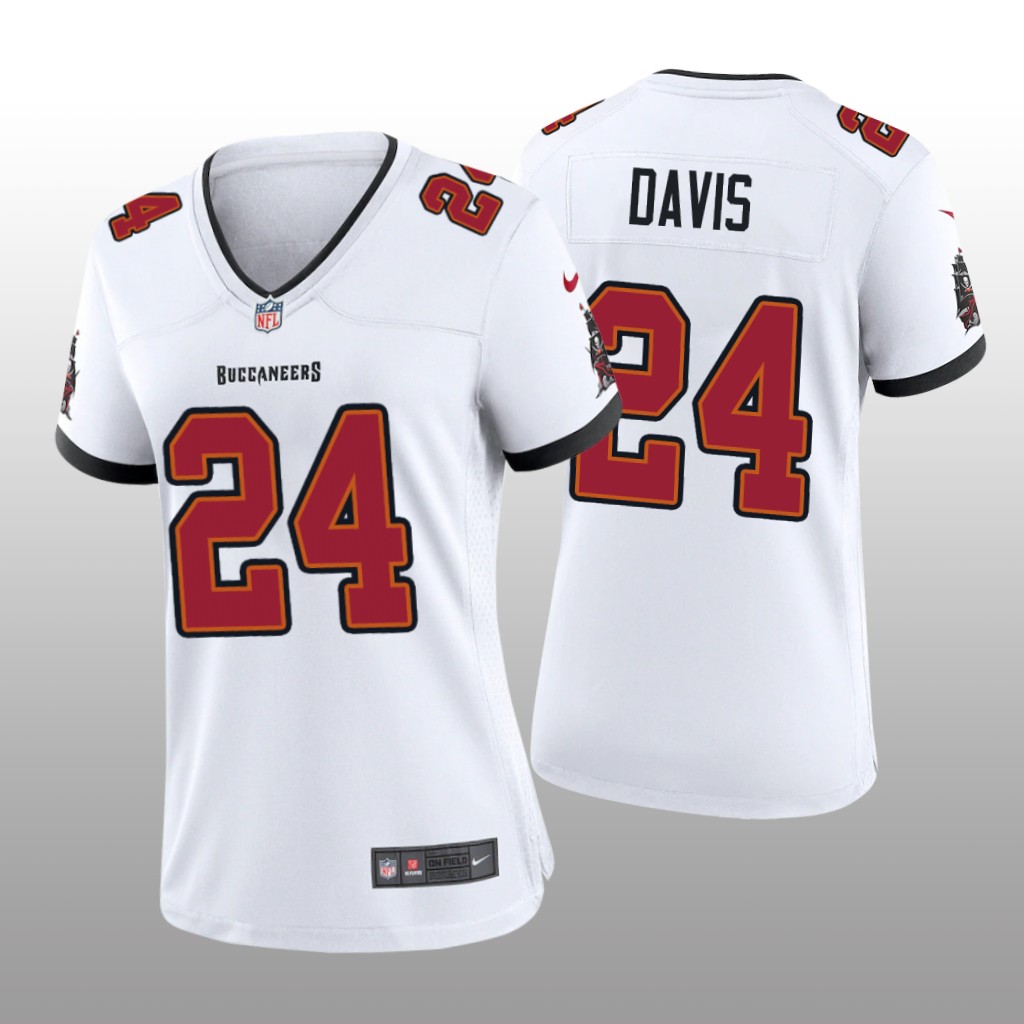Tampa Bay Buccaneers Carlton Davis White Jersey Game - Women's