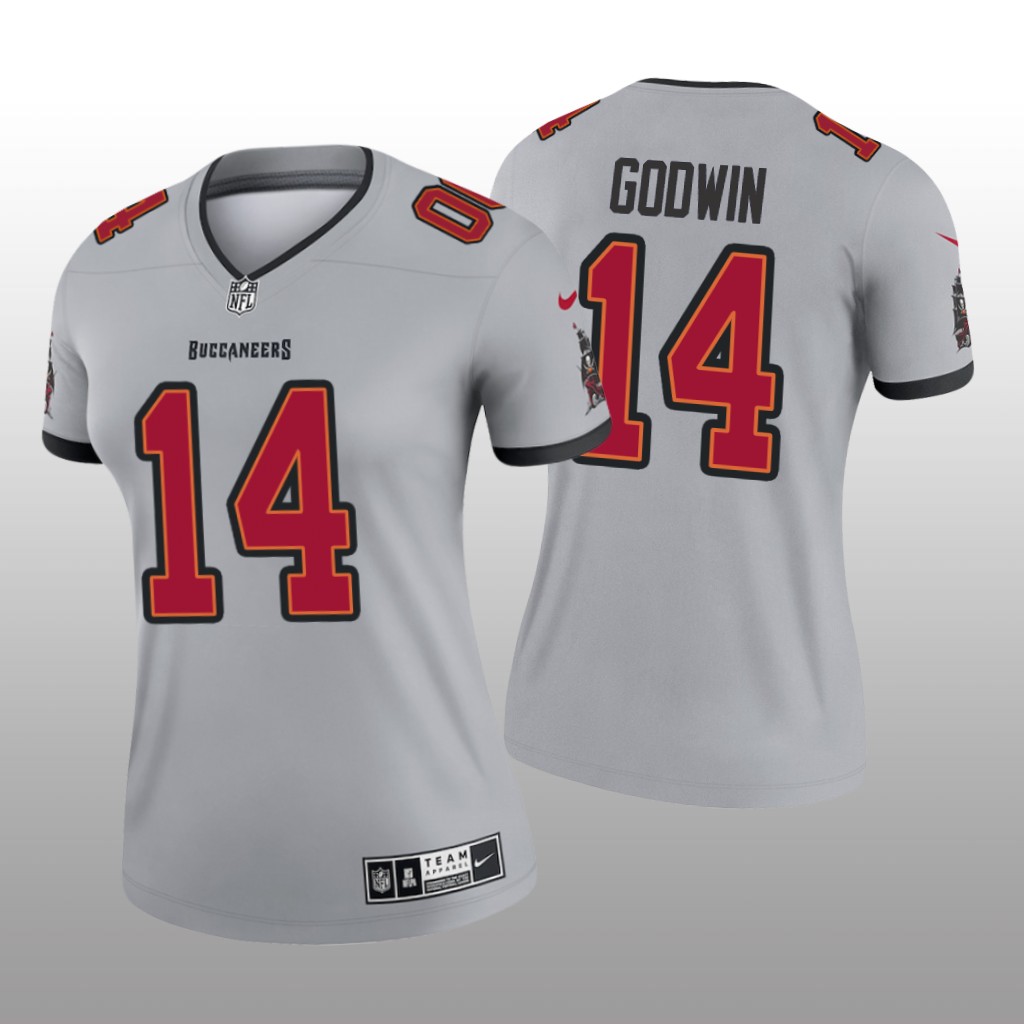Tampa Bay Buccaneers Chris Godwin Gray Jersey Inverted Legend - Women's