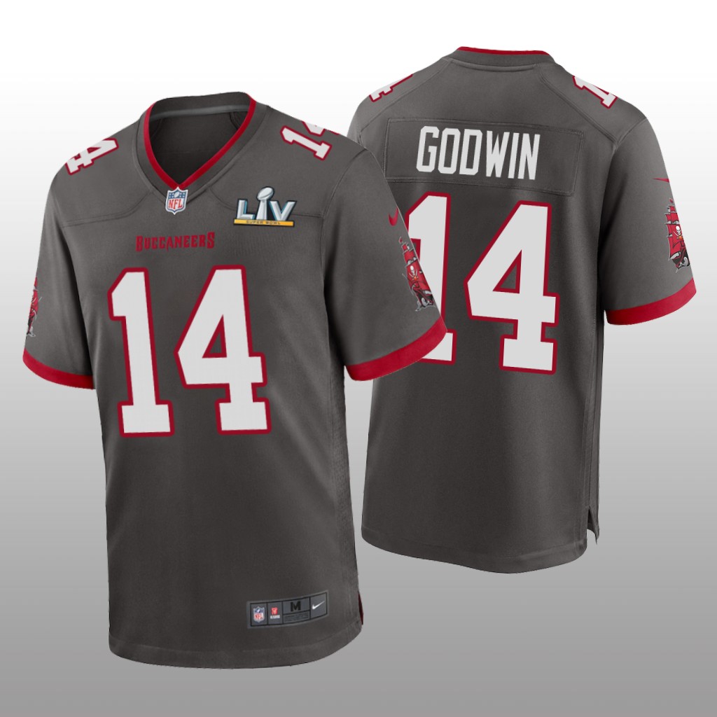 Tampa Bay Buccaneers Chris Godwin Pewter Game Jersey Super Bowl LV - Men's