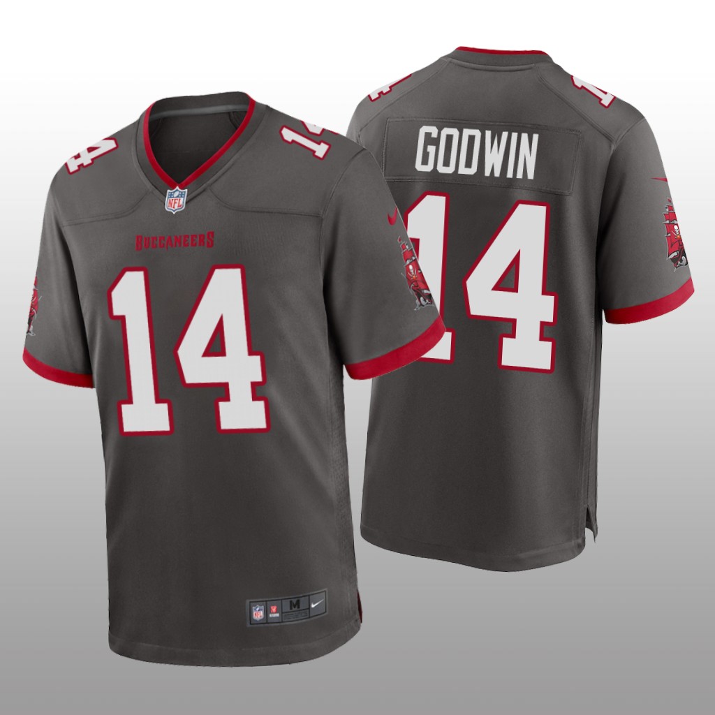 Tampa Bay Buccaneers Chris Godwin Pewter Jersey Game - Men's