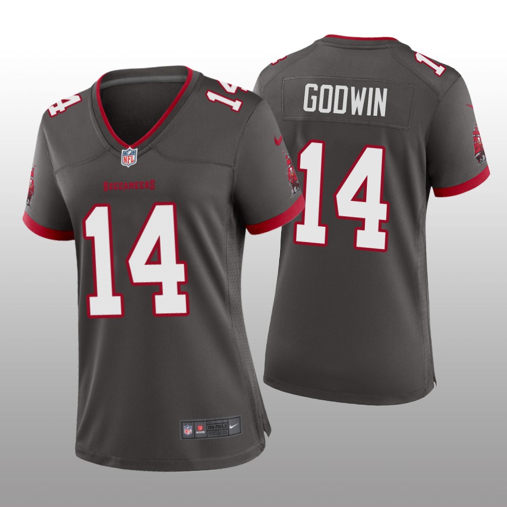Tampa Bay Buccaneers Chris Godwin Pewter Jersey Game - Women's