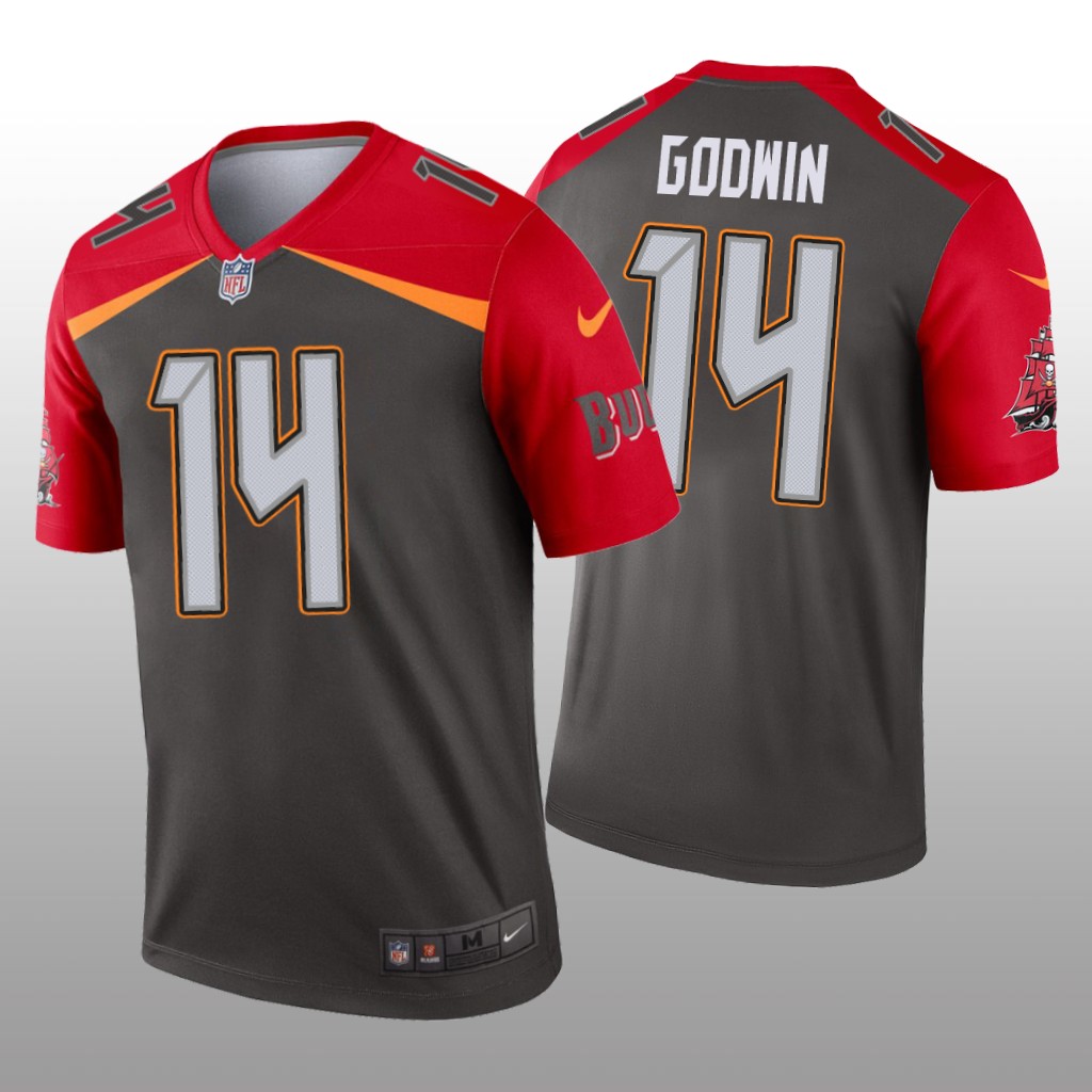 Tampa Bay Buccaneers Chris Godwin Pewter Jersey Inverted Legend - Men's
