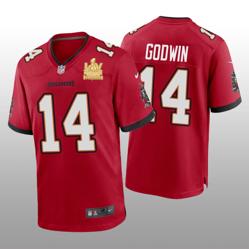Tampa Bay Buccaneers Chris Godwin Red Game Jersey Super Bowl LV Champions - Men's