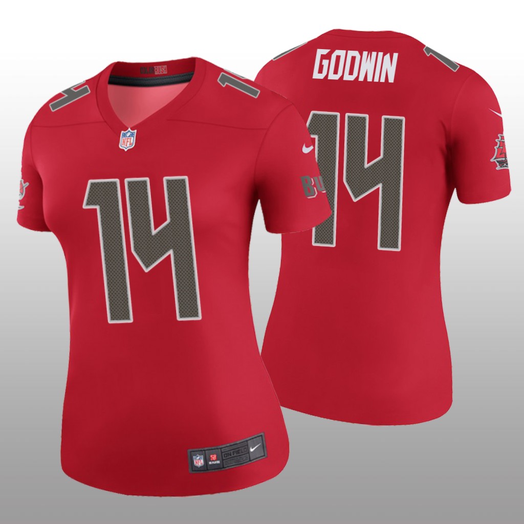 Tampa Bay Buccaneers Chris Godwin Red Jersey Color Rush Legend - Women's