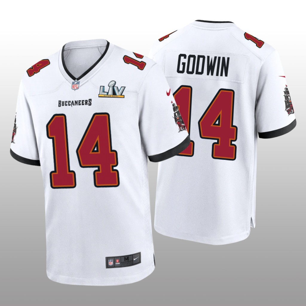 Tampa Bay Buccaneers Chris Godwin White Game Jersey Super Bowl LV - Men's