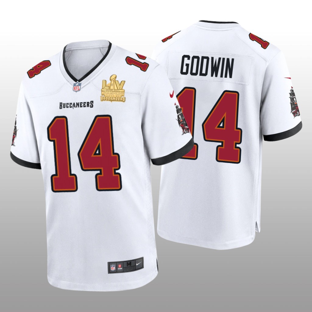 Tampa Bay Buccaneers Chris Godwin White Game Jersey Super Bowl LV Champions - Men's