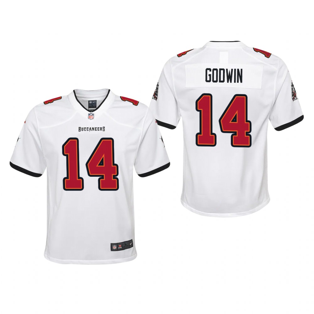 Tampa Bay Buccaneers Chris Godwin White Jersey Game - Youth