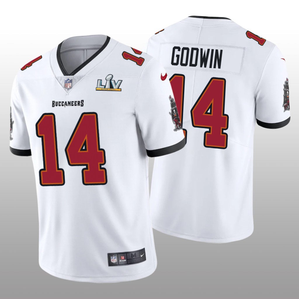 Tampa Bay Buccaneers Chris Godwin White Vapor Limited Jersey Super Bowl LV - Men's