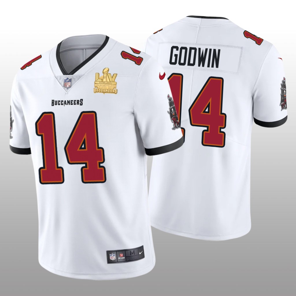 Tampa Bay Buccaneers Chris Godwin White Vapor Limited Jersey Super Bowl LV Champions - Men's