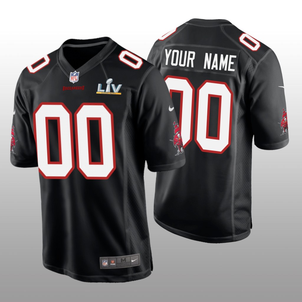 Tampa Bay Buccaneers Custom Black Game Fashion Jersey Super Bowl LV - Men's