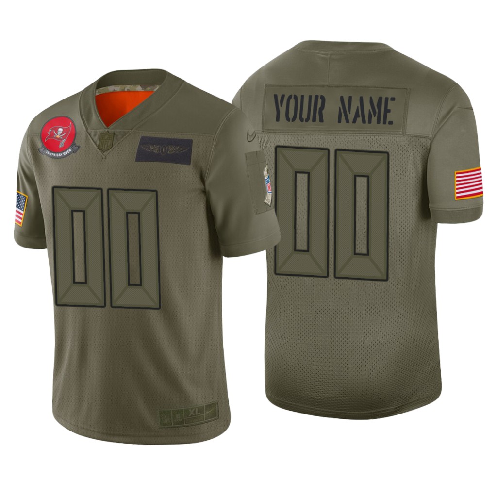Tampa Bay Buccaneers Custom Camo Limited Jersey 2019 Salute to Service - Men's
