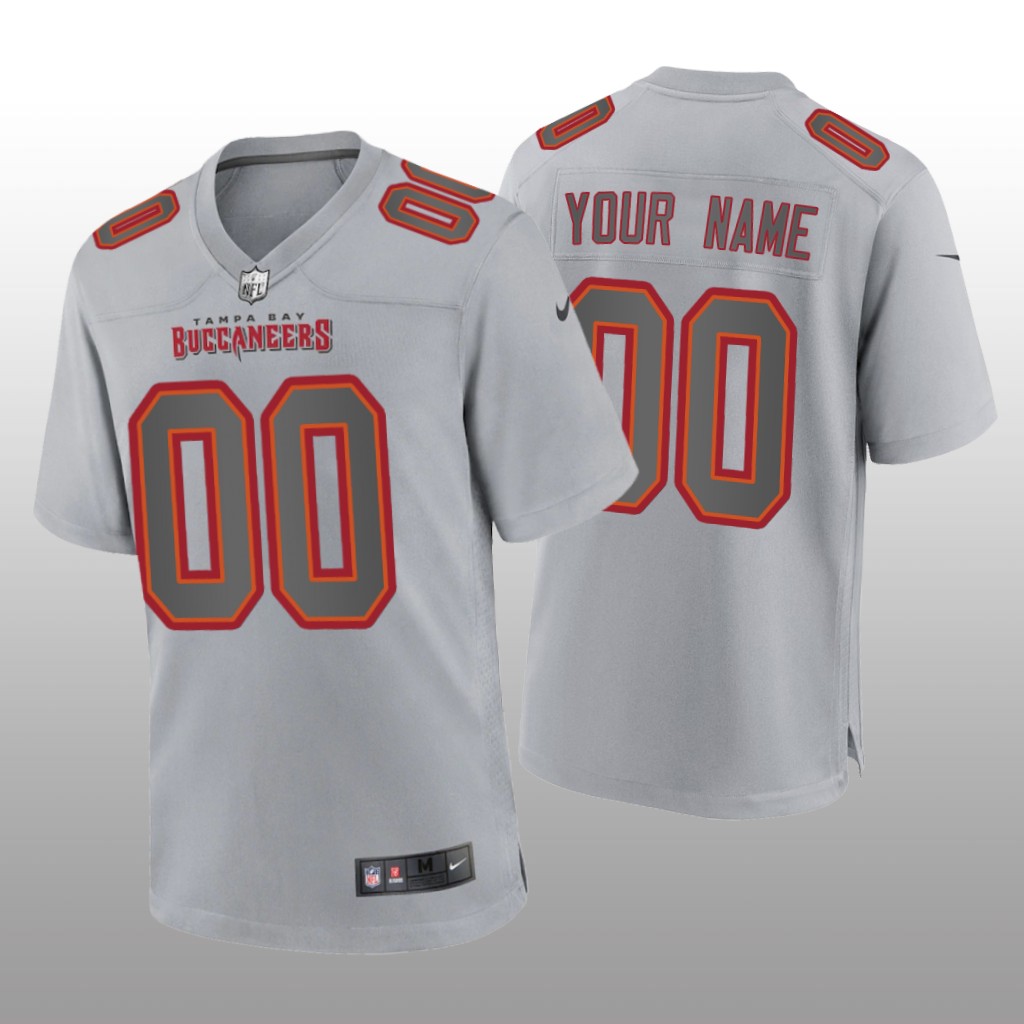 Tampa Bay Buccaneers Custom Gray Jersey Atmosphere Fashion Game - Men's