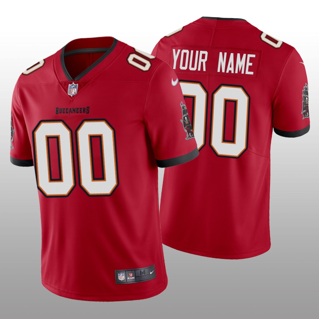 Tampa Bay Buccaneers Custom Red Jersey 2020 Vapor Limited - Men's
