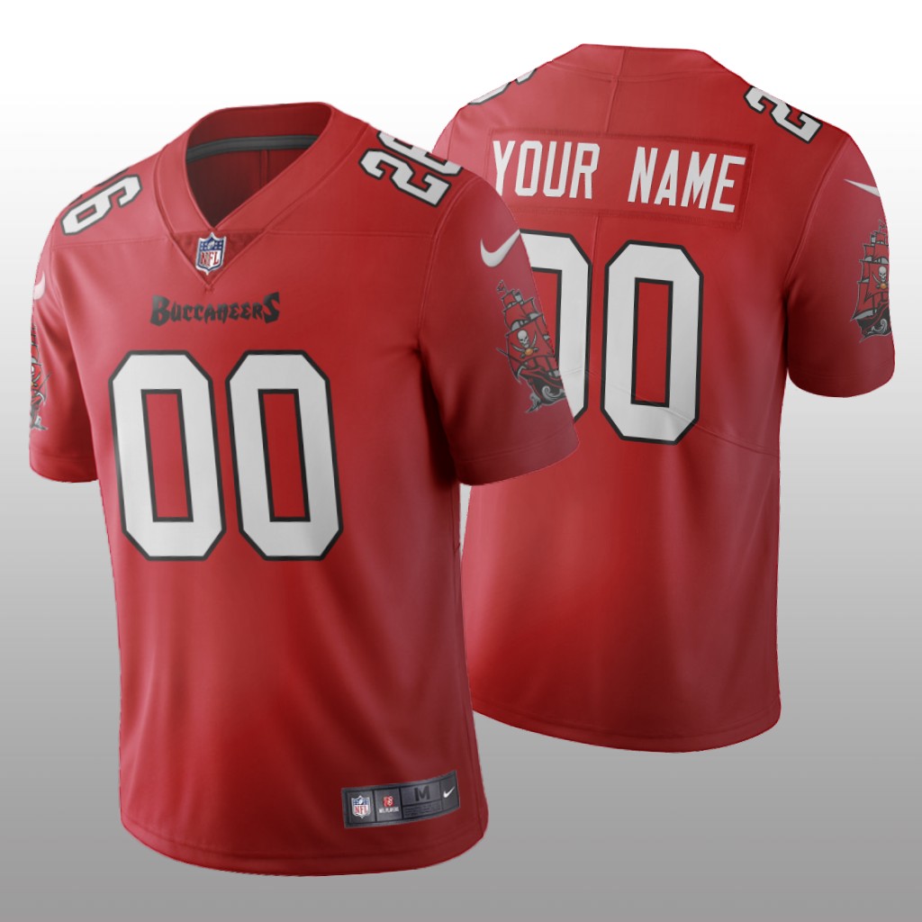 Tampa Bay Buccaneers Custom Red Jersey Vapor Limited - Men's