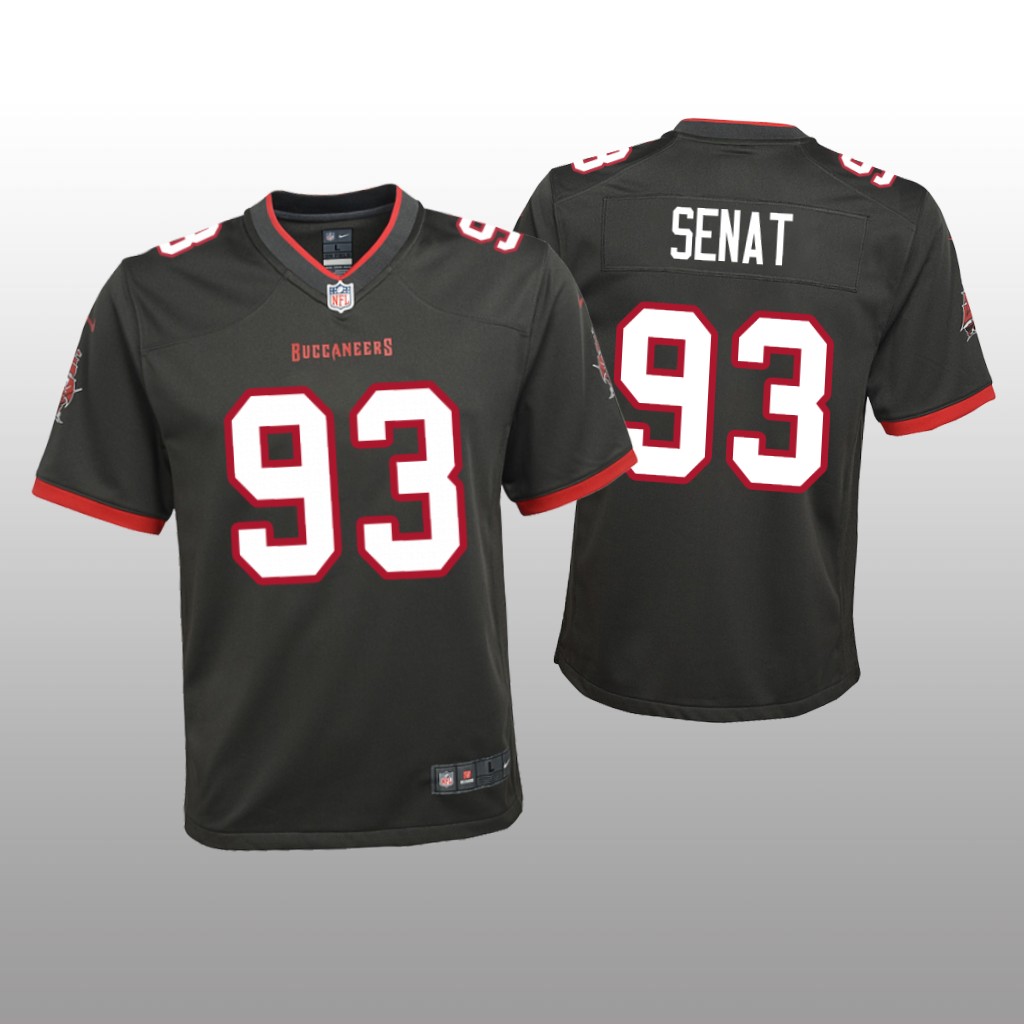 Tampa Bay Buccaneers Deadrin Senat Pewter Jersey Alternate Game - Youth