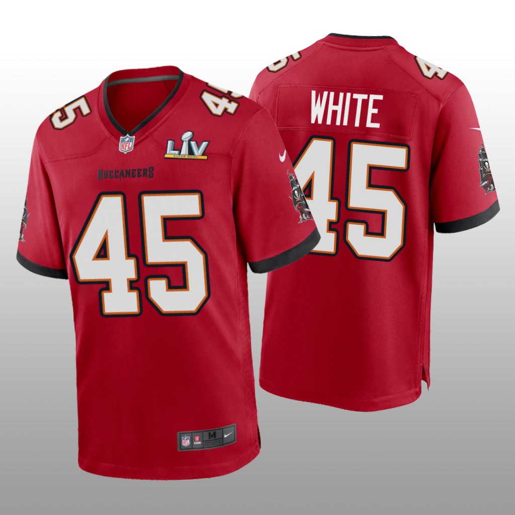 Tampa Bay Buccaneers Devin White Red Game Jersey Super Bowl LV - Men's